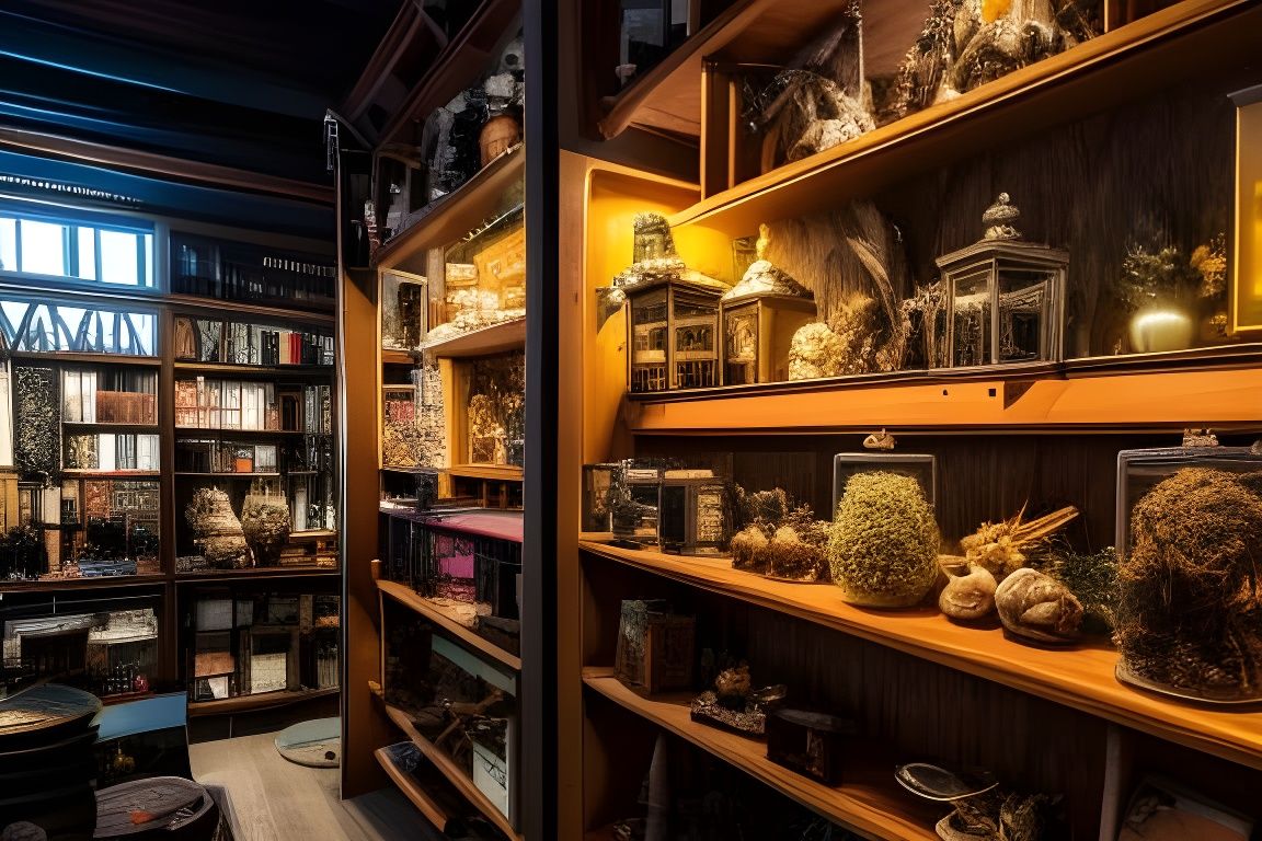 Mystical Witch Shop Concept Art in 8k Resolution