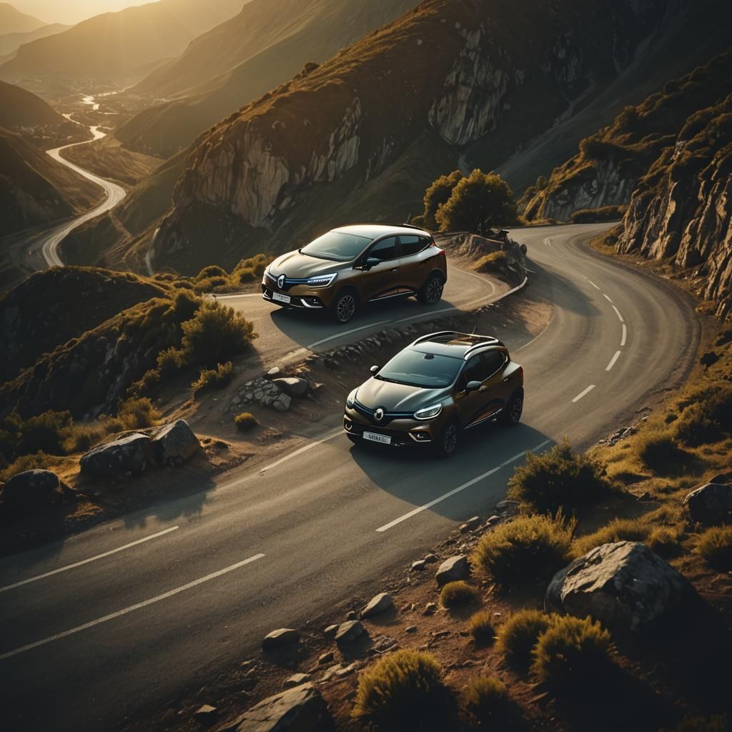 Sporty Renault Clio SUV in Cinematic Style