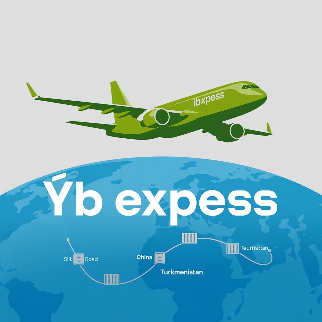 Modern Cargo Plane Logo for ÝB Expess