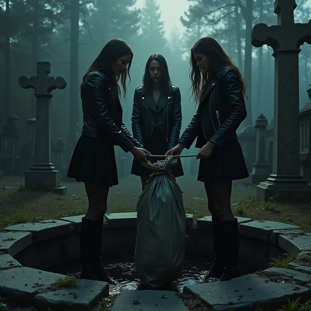 Sorority Girls Dispose of Body in Graveyard Well
