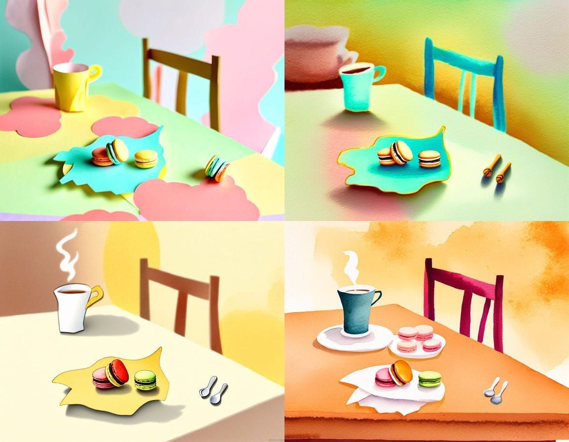 Vintage Afternoon Tea Scene in Soft Focus