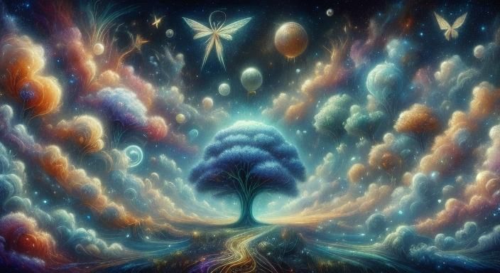 Surreal Dreamlike Fantasy Blending Reality and Imagination