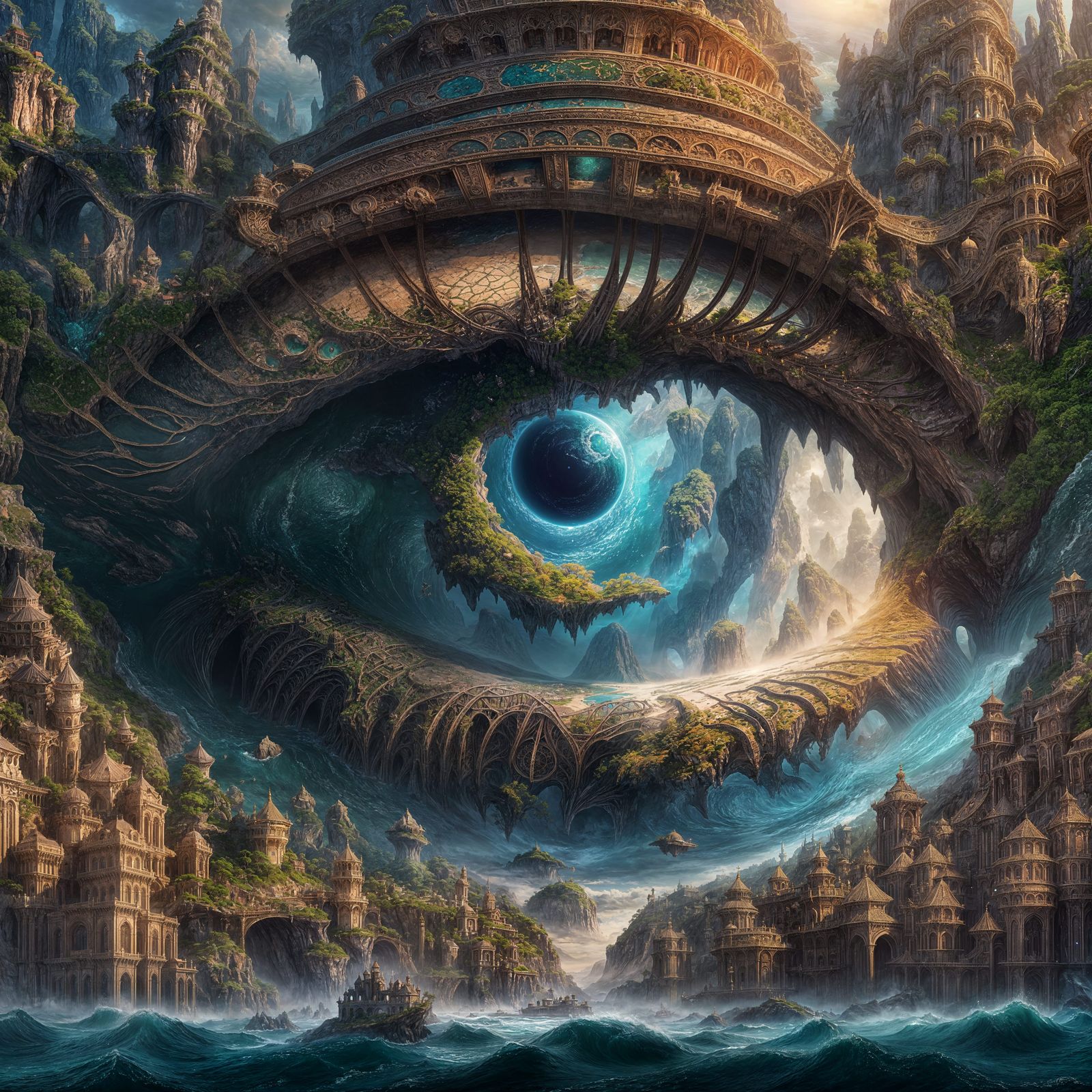 Woman's Eye Reveals Sprawling Continent