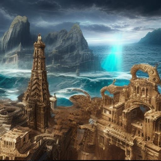 Epic Sunken City: Digital Matte Painting