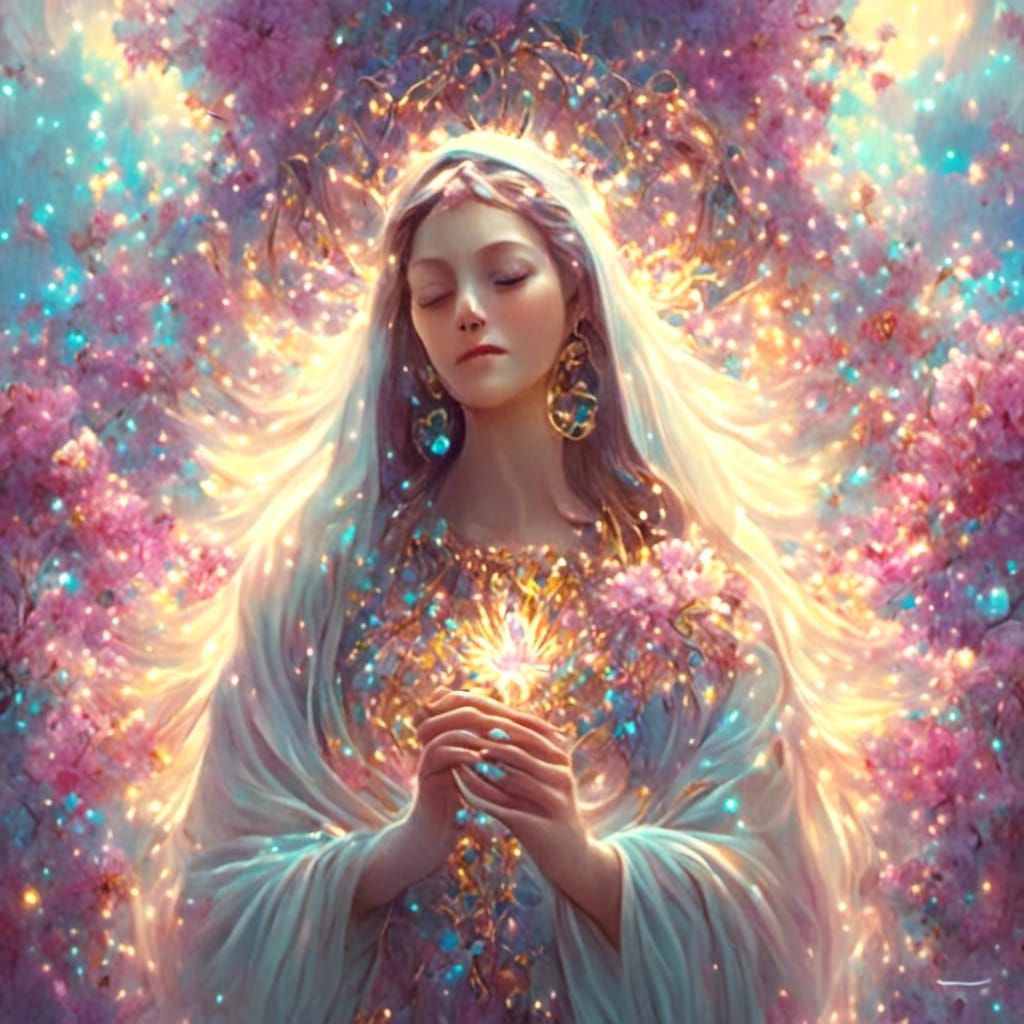 Holy Virgin Mary in Renaissance Style