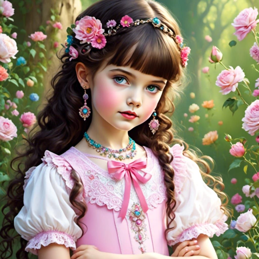 Cute Soft Girl: An AI-Generated Portrait