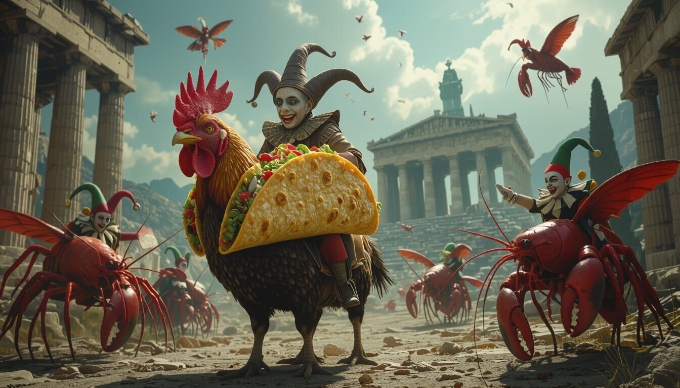 TACO CHICKEN JESTER AT THE ACROPOLIS