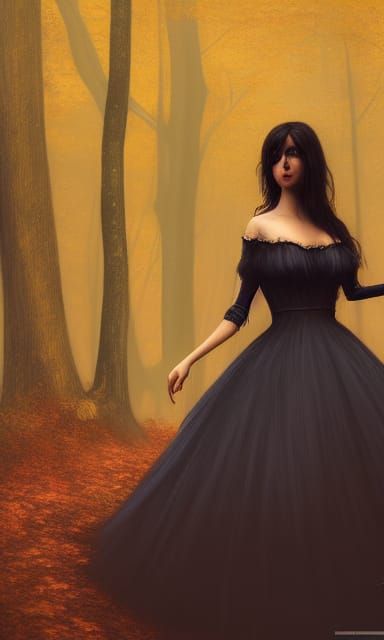 Dark Fantasy Ball Gown Portrait in Unreal Engine
