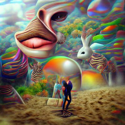 Surreal Psychedelic Artwork in 8k Resolution