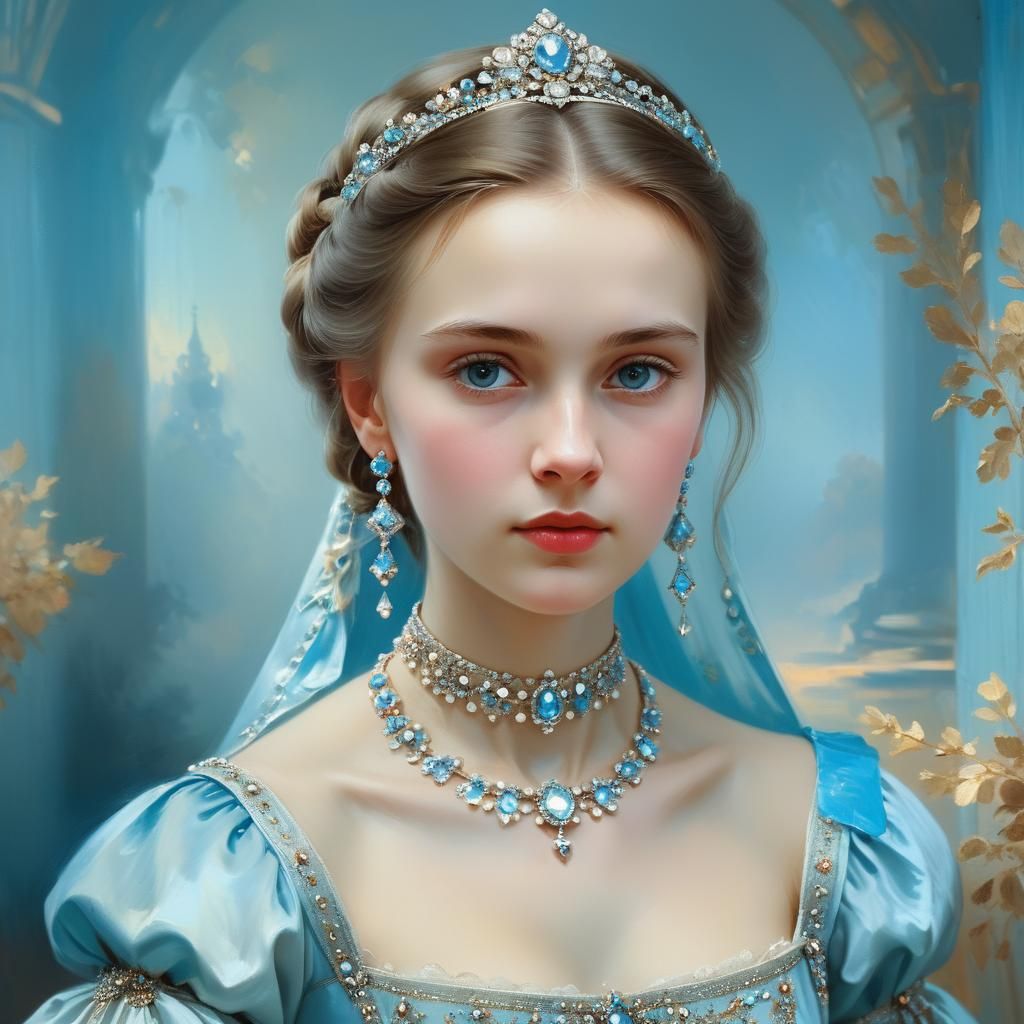 Romantic Portrait of a Russian Princess
