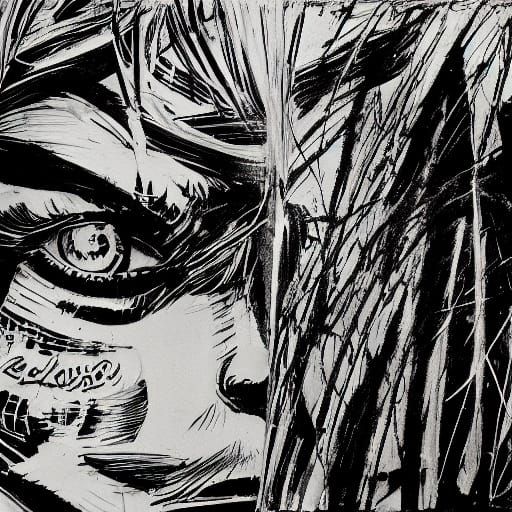 Legendary Portrait in Film Noir Style