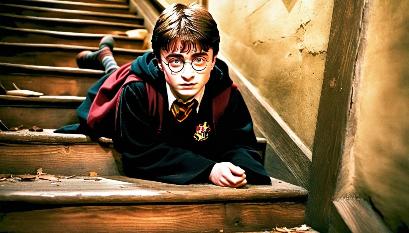 Harry Potter under the stairs