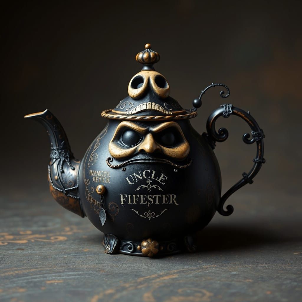 Uncle Fester's Gothic Teapot