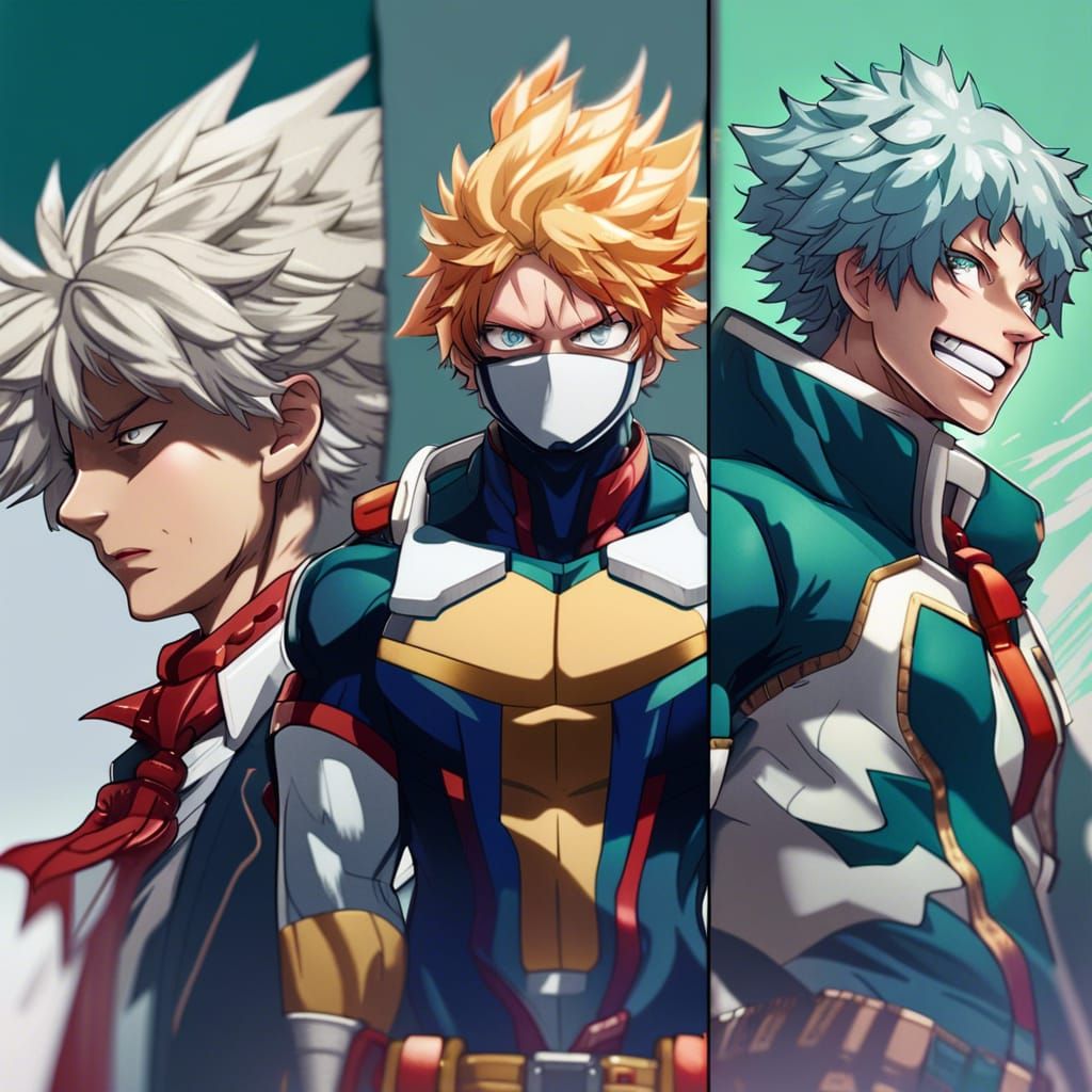 My Hero Academia Characters in Hyperdetailed Portrait