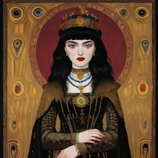 Elegant Vampire Portrait in the Style of Old Masters