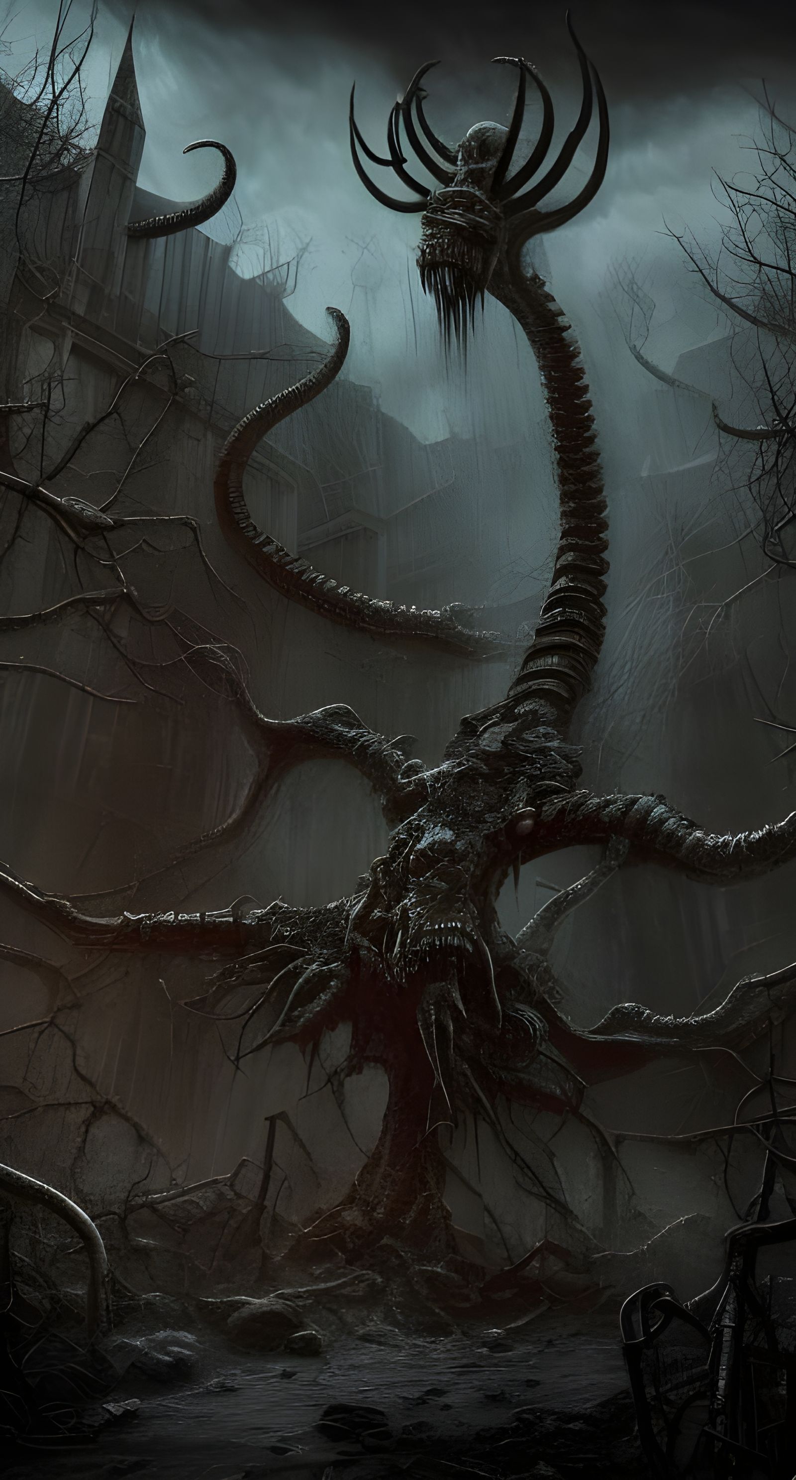Lovecraftian Elder God in Post-Apocalyptic World
