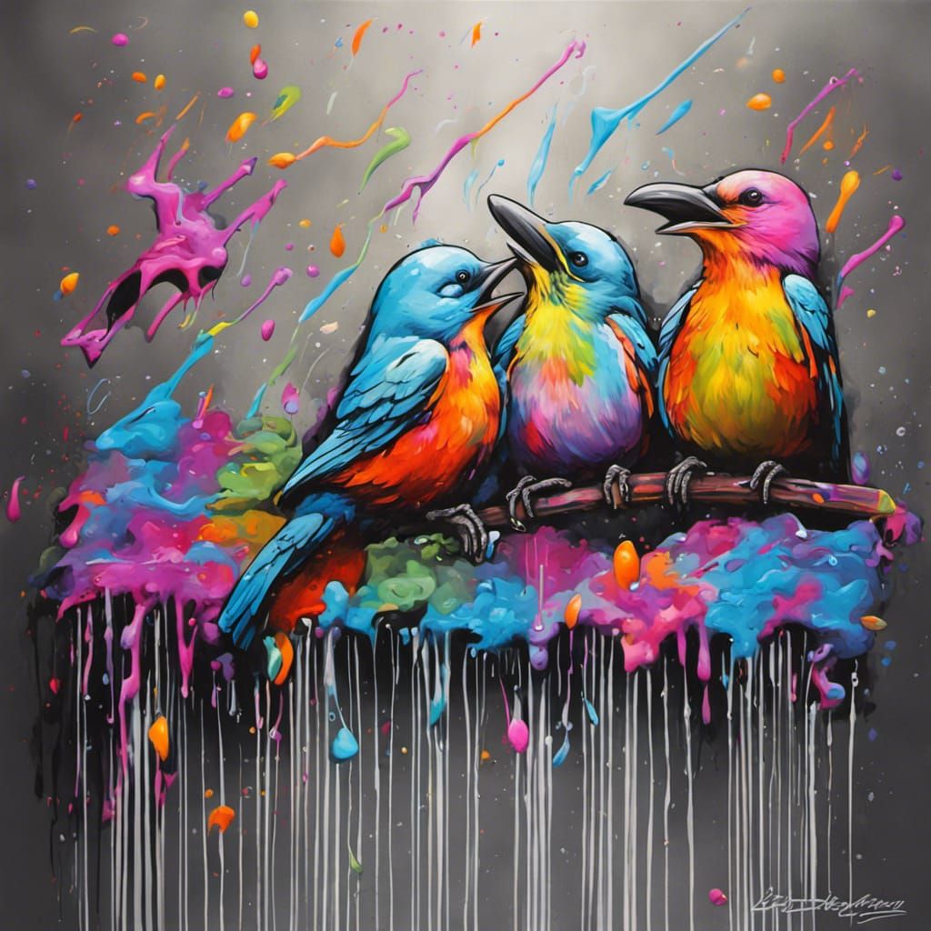 Birds Singing in the Rain: Graffiti Art