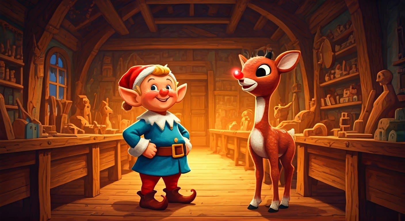 Hermey doesn't like to make toys....