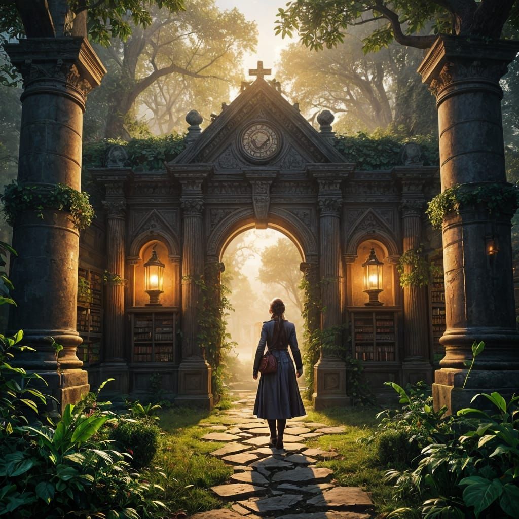 Mysterious Lost Library Unveiled in Nature's Embrace