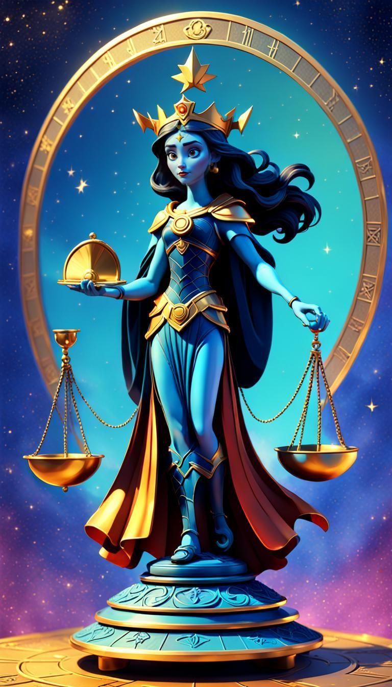 Disney Justice Tarot Card in 3D Digital Art