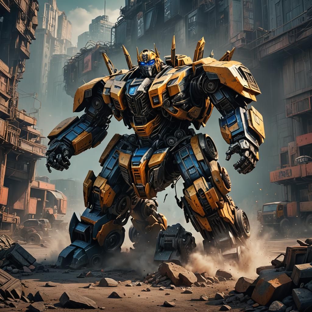 Truck Transformer: Detailed Matte Painting