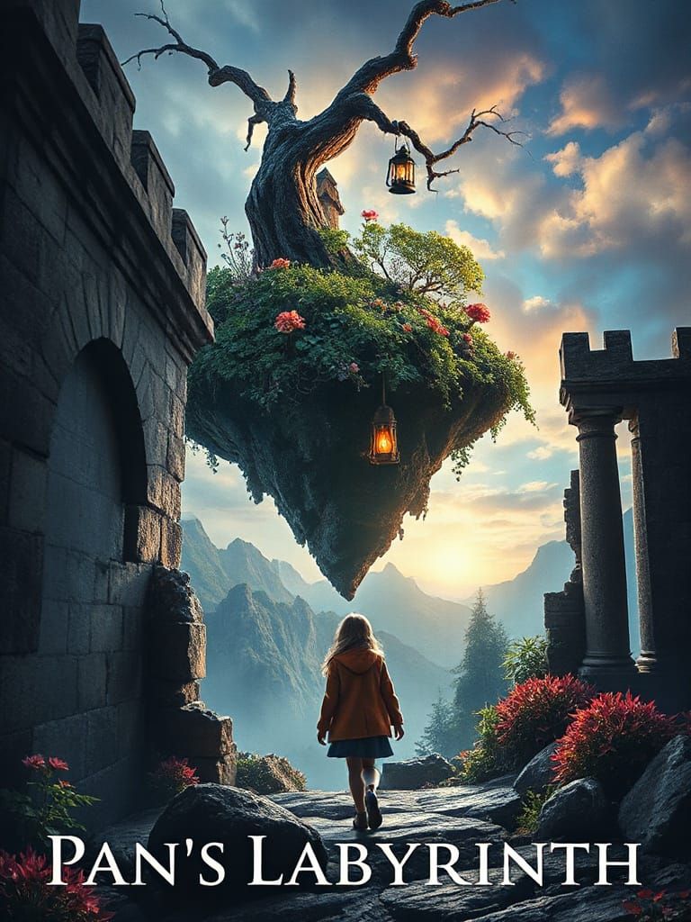 Pan's Labyrinth Poster: Mystical Island Fantasy Art