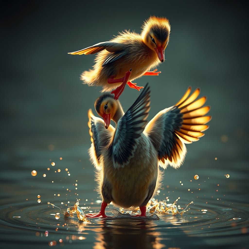 Ducklings Recreate Dirty Dancing in Digital Art