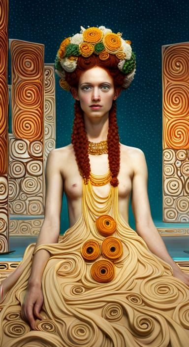 Frieze Relief Inspired by Gustav Klimt in UE5