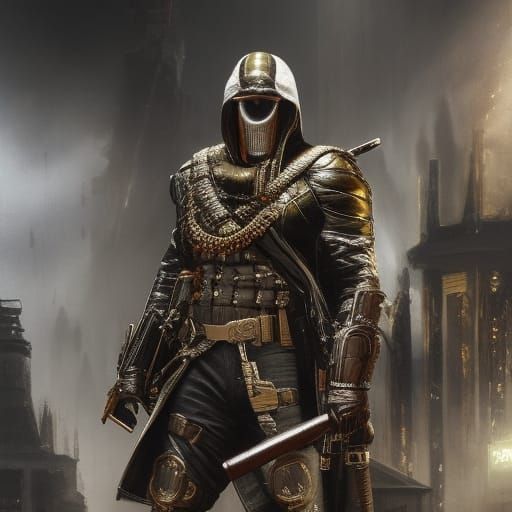 Ancient Assassin in Urban Concept Art