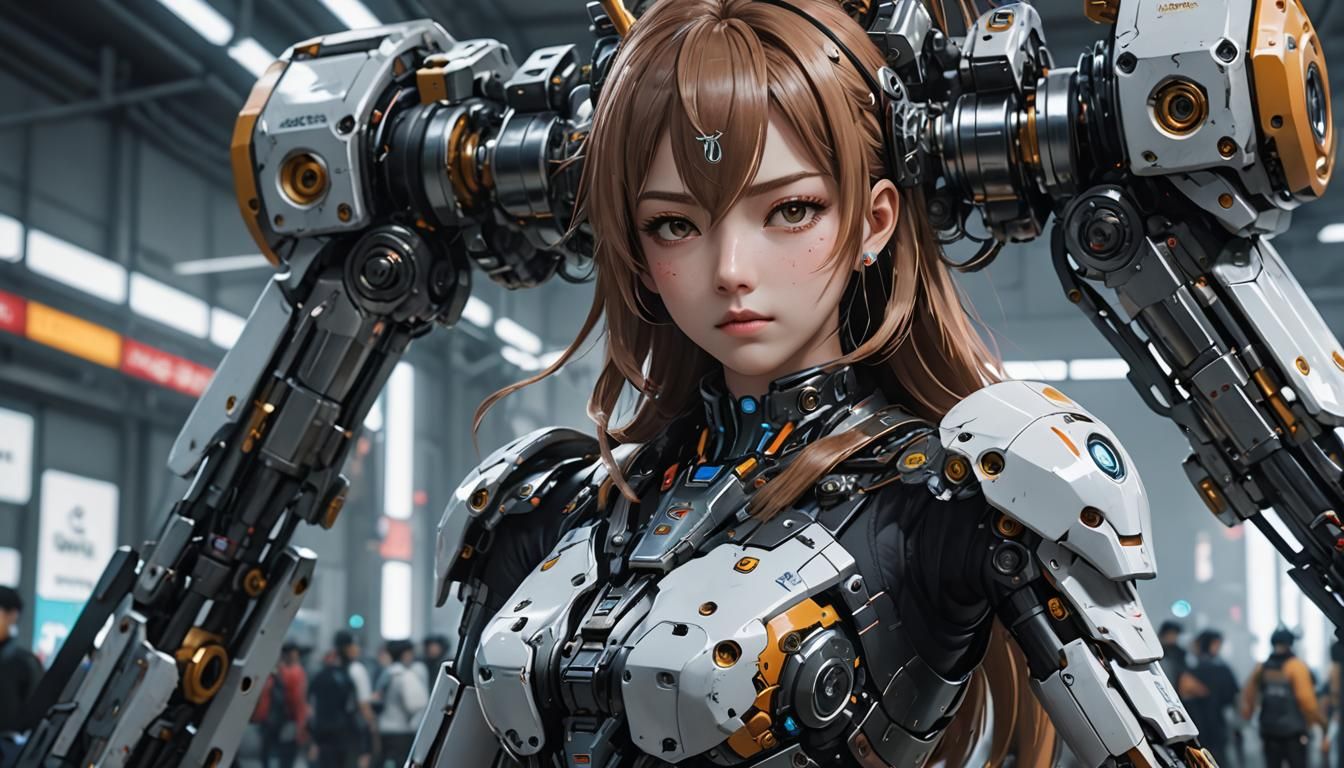 Detailed 3D Anime Art Inspired by WLOP