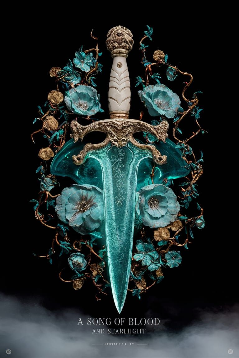 Ethereal Dagger in Turquoise and Gold