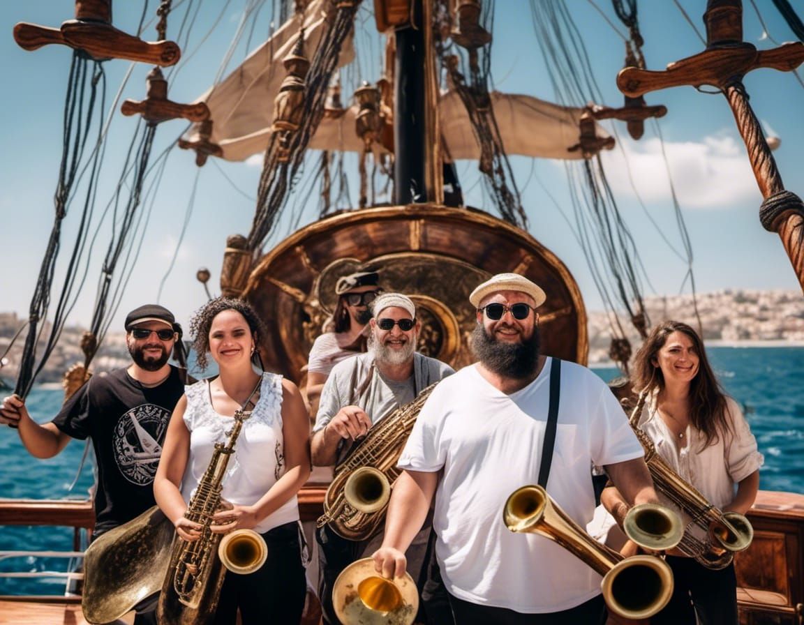 Jerusalem Brass Band on a Pirate Ship