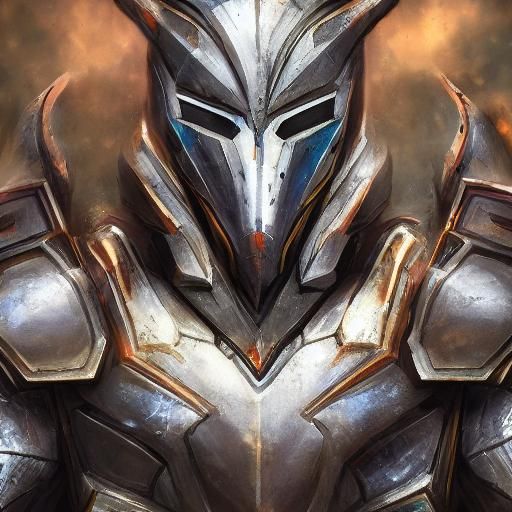 Knight in Technological Armor Concept Art