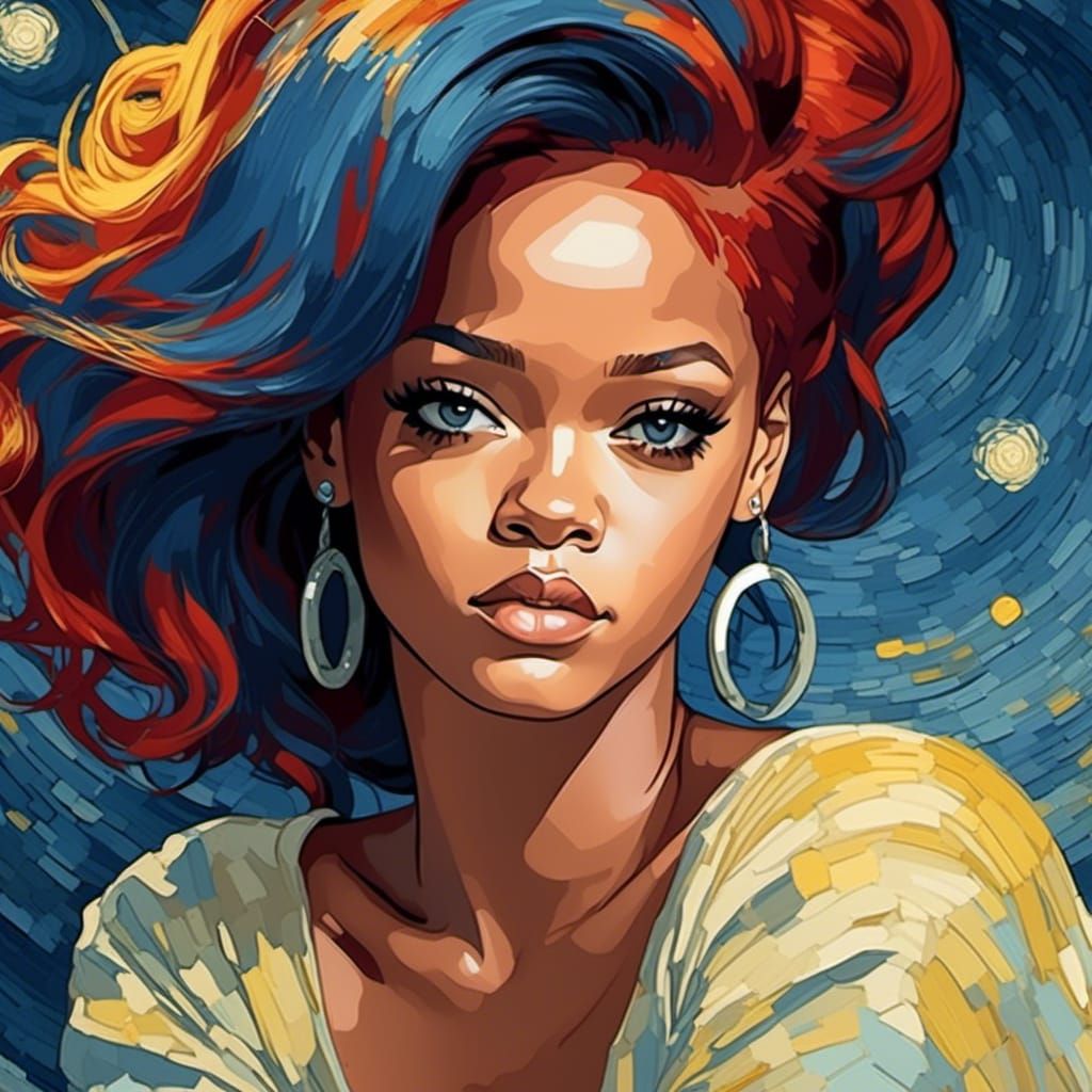 Impasto Portrait in Van Gogh Style