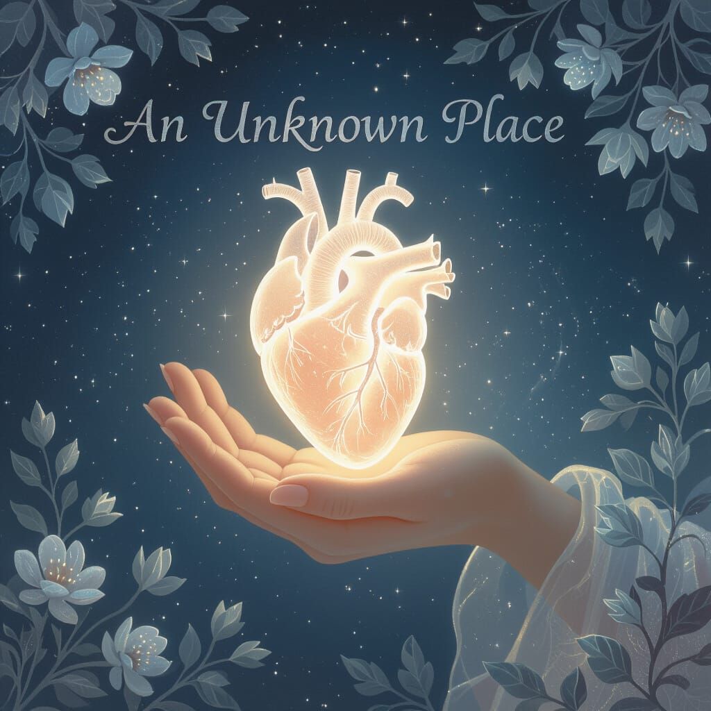 Ethereal Hand Holding Glowing Heart In Dreamlike Light