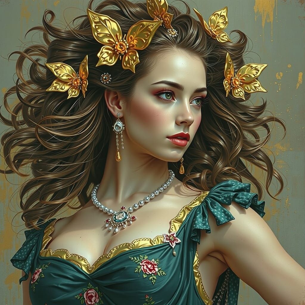 Hyperrealistic Sculptural Masterpiece in Vivid Colors