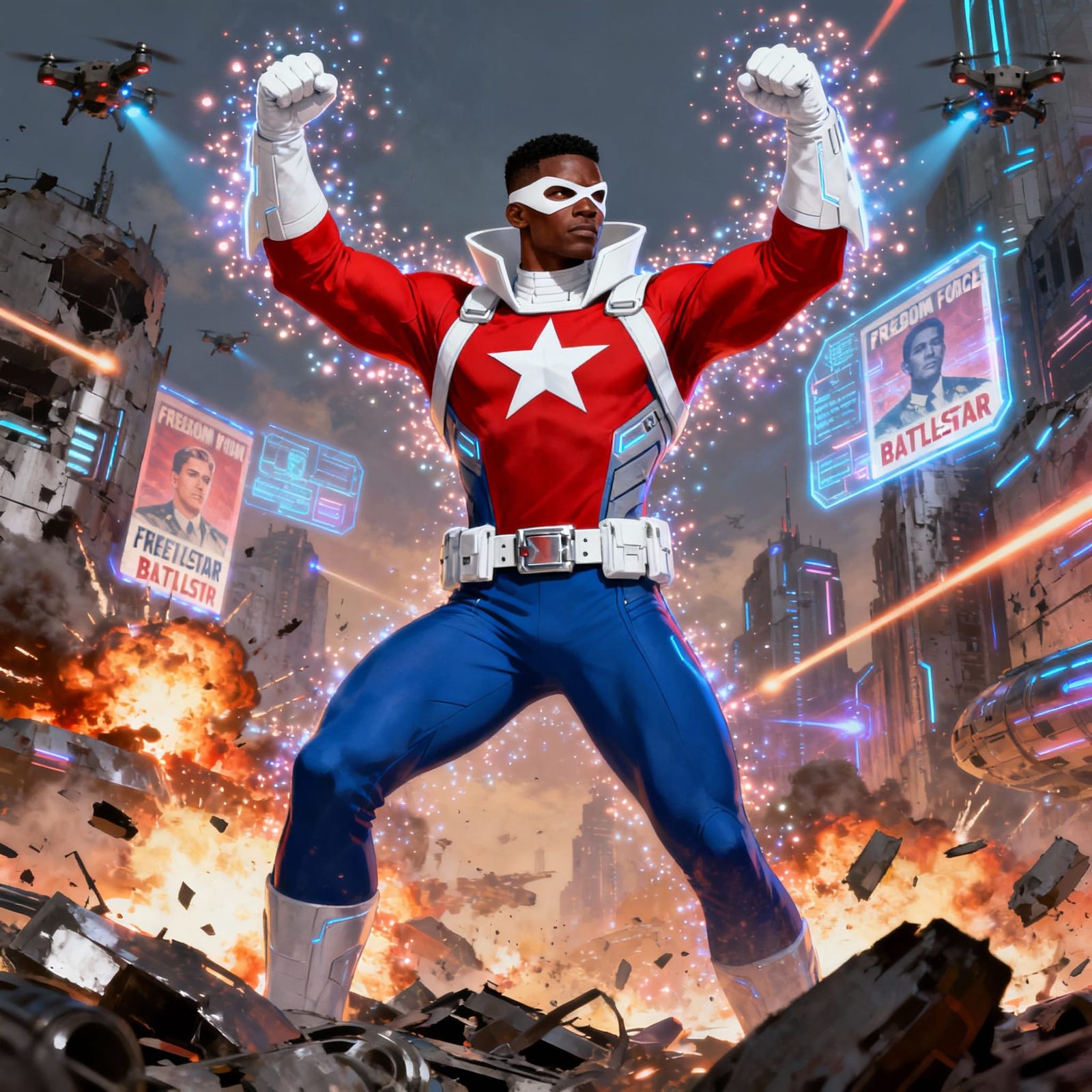 Battlestar Heroic Mutant in Ruined City