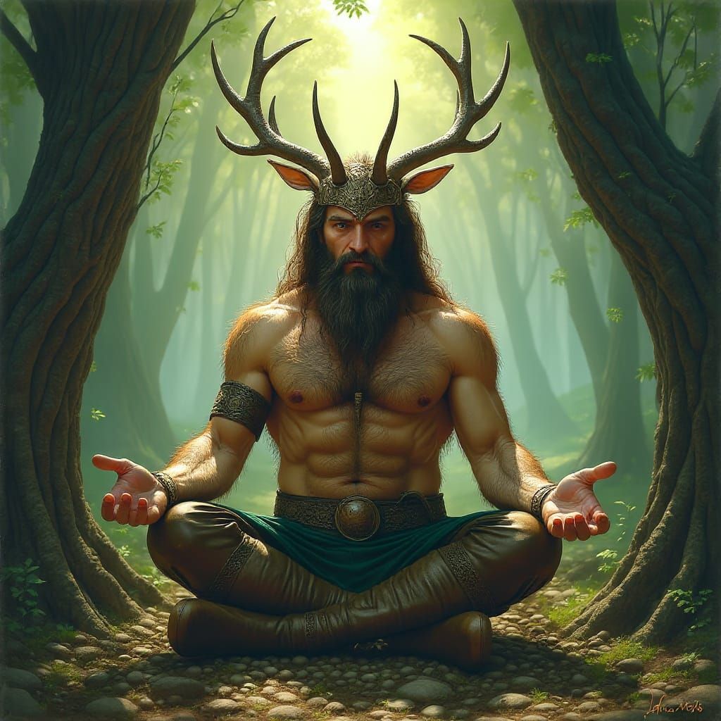 Hairy Chested Man Close-Up