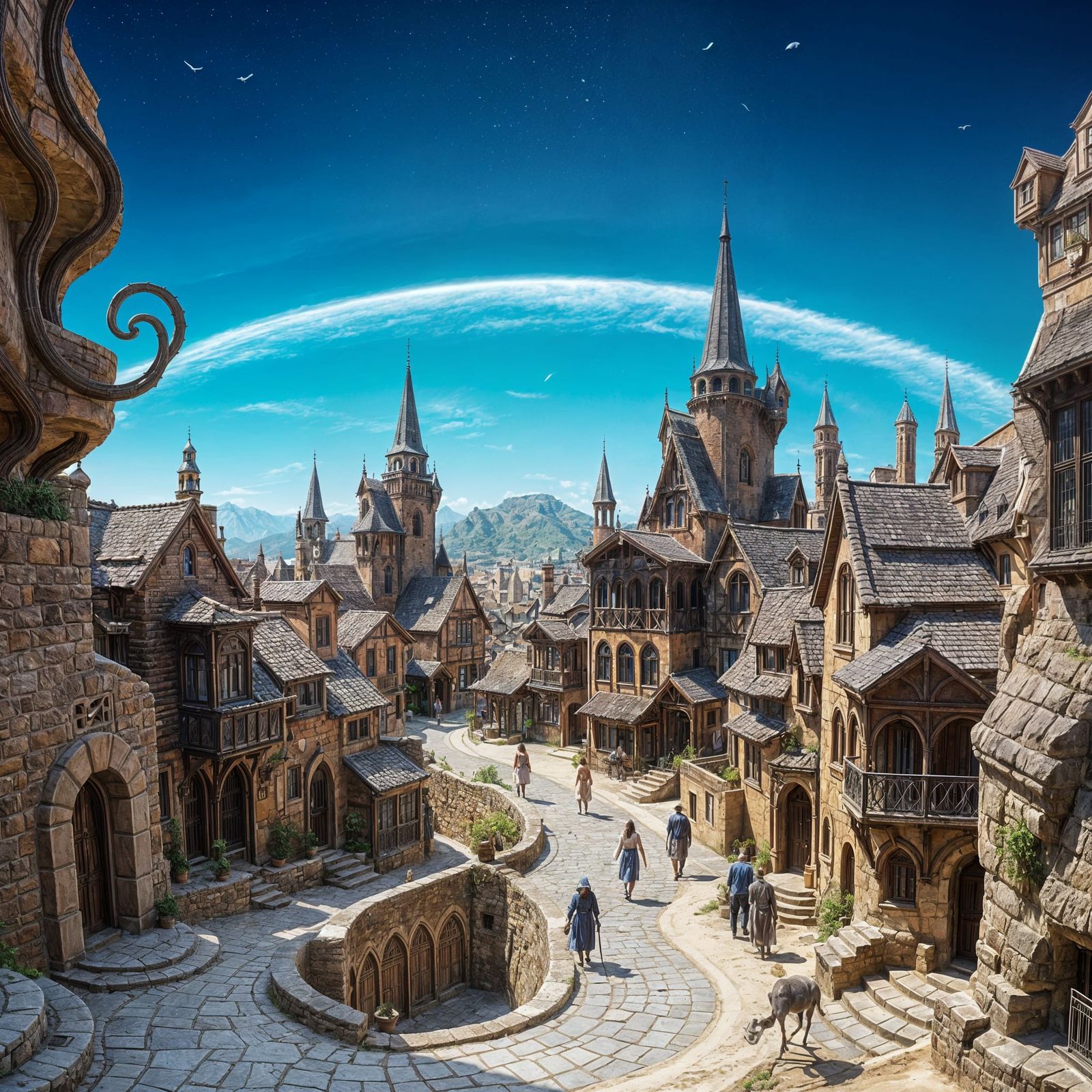 Mystical Gothic Town Unveils its Secrets Amidst Arid Landsca...