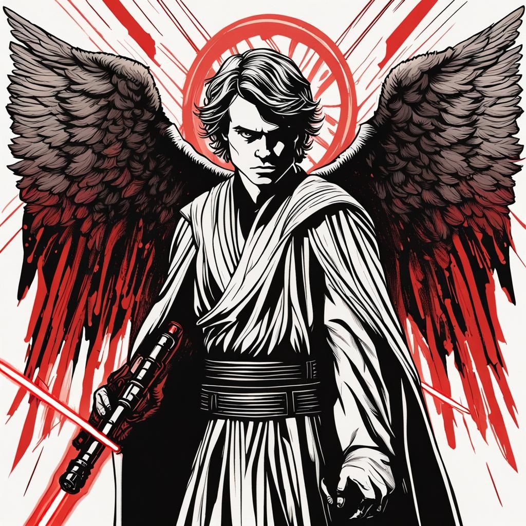 Anakin Skywalker as Winged Archangel Icon