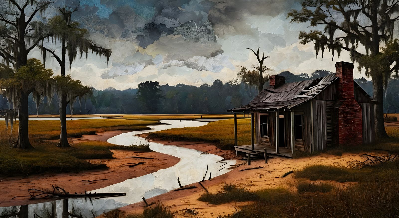 Catfish John's home in the sweet delta dawn