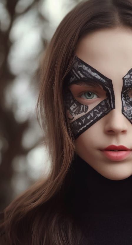 Symmetrical Portrait: Full Face, Right and Left Sides