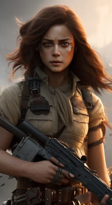 Post-Apocalyptic Warrior Girl 67