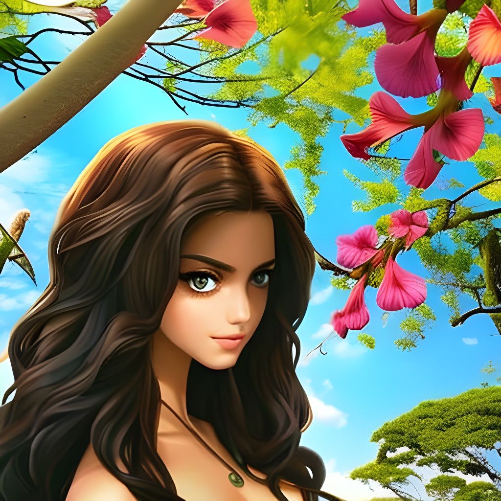 Babe in Tropical Paradise