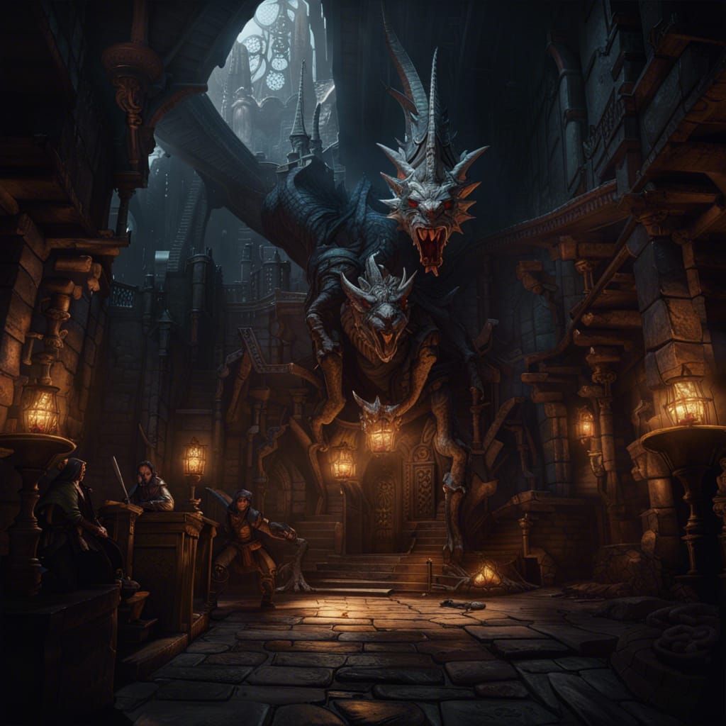 Epic Dungeons and Dragons Dark Fantasy Art