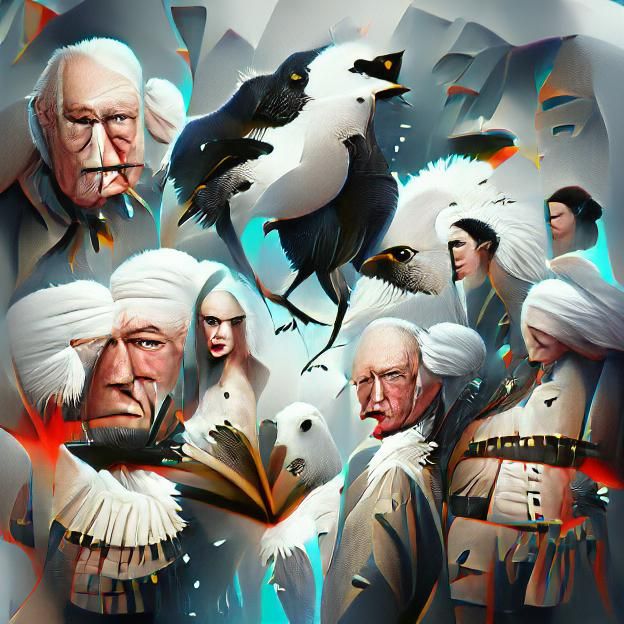 White Crows: Digital Illustration Trending on Artstation