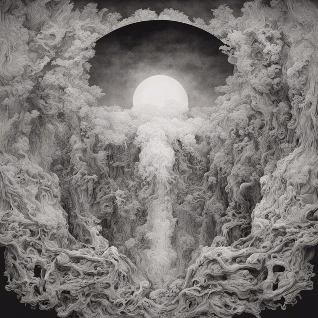 Baphomet in Hell: Eerie Magazine Style Digital Painting