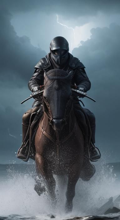 Dramatic Storm Winds Fill Building: Hyperrealistic Concept A...