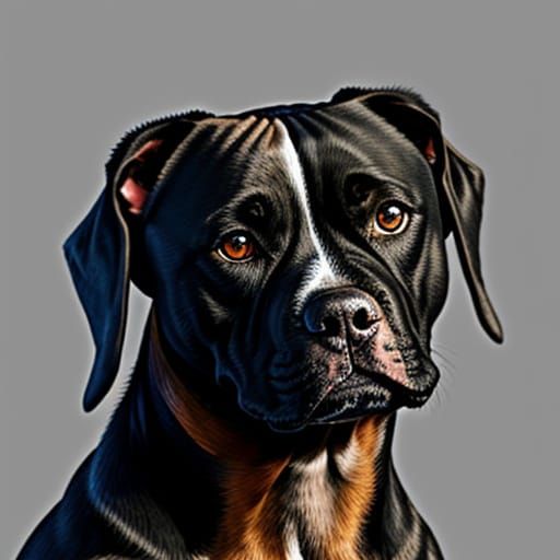 American Staffordshire Terrier Portrait