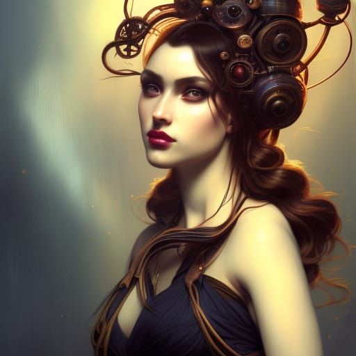 Pandora Steampunk Woman ⚙️🧭 666